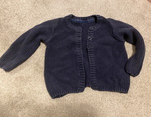 navy blue cardigan baby girl