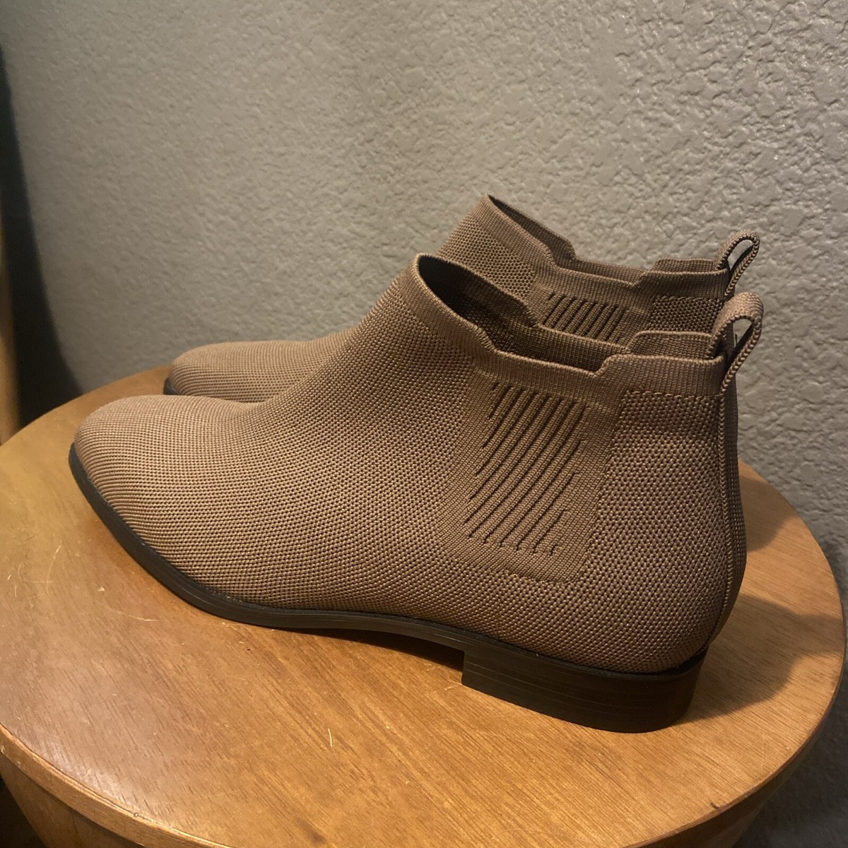 Vivaia Square-Toe Water-Repellent Ankle Boots (Ryan Pro) Espresso