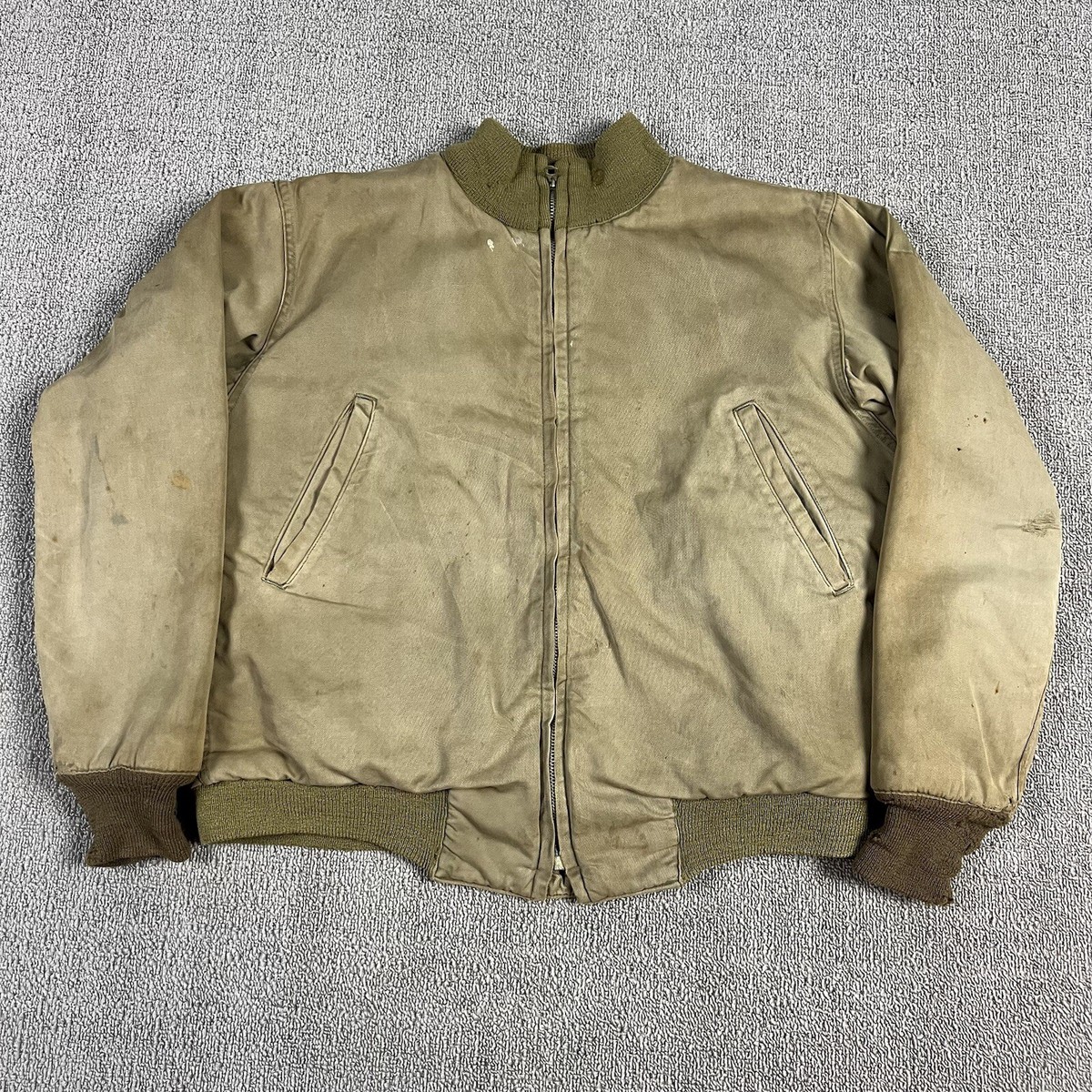 Vintage 40s Original WW2 5th Army Tanker Jacket Mens Medium