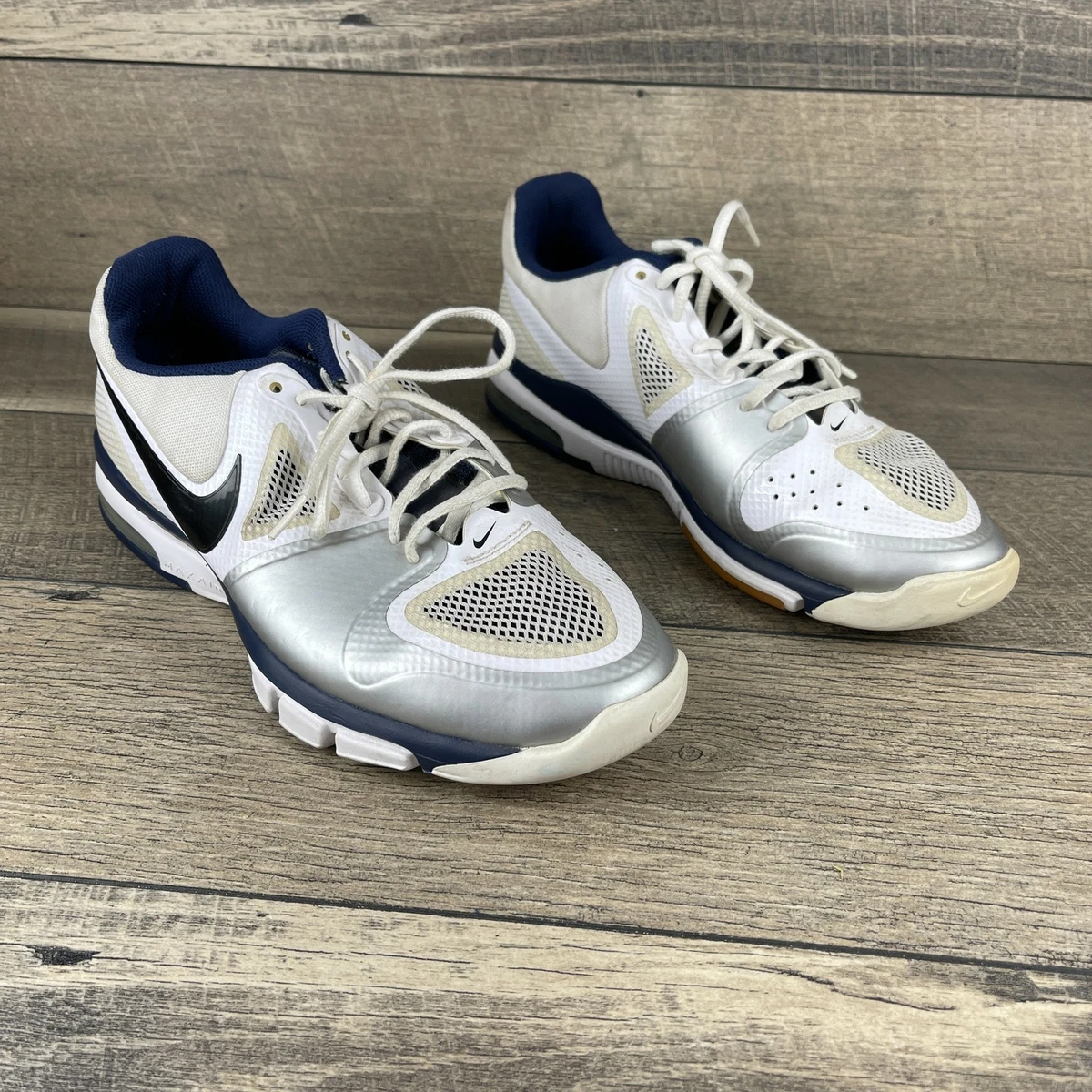 NIKE Air Max Extreme 442249 106 Womens White Lace Up Volleyball Shoes Size US 13