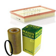 MANN-FILTER Jeu de Filtres Filtre à Huile Air pour Audi A3 Sportback RS3 Quattro