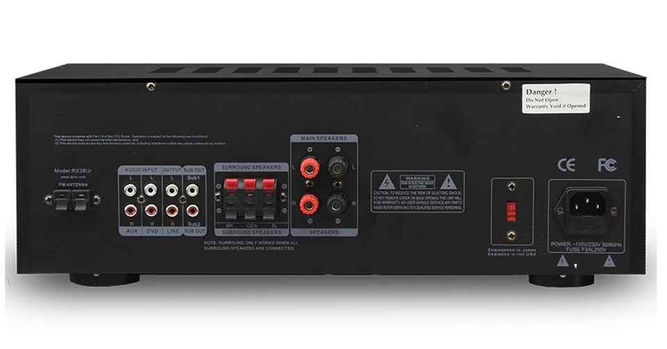 Technical Pro 1000W Professional Audio Receiver with USB/SD Card Input & MP3 - Image 3 of 4