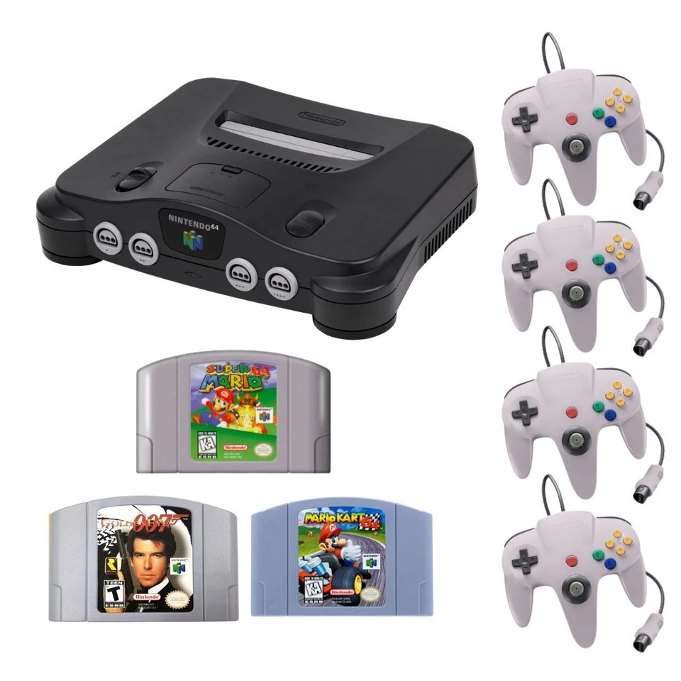 Nintendo 64 N64 Consola N64 ¡Tu elección! 1-4 Controladores + Juegos Mario Foto 2 de 4