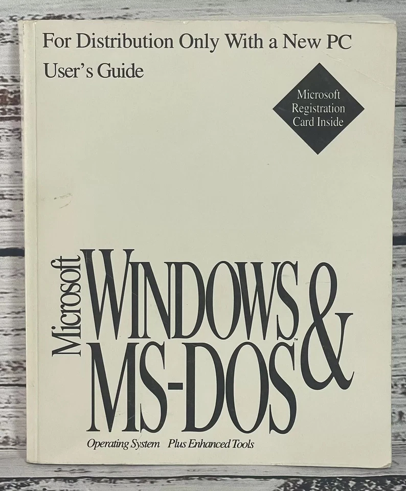 Vintage Computer Microsoft Gateway WINDOWS MS-DOS 3.3 Manual User Guide Book - Image 2 of 4