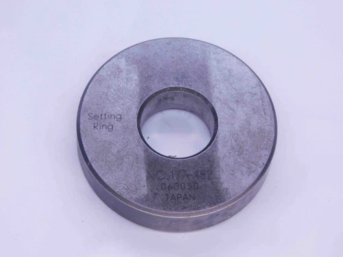 MITUTOYO .65017 MASTER PLAIN BORE RING GAGE .6563 -.0061 21/32 SET .6500 177-182