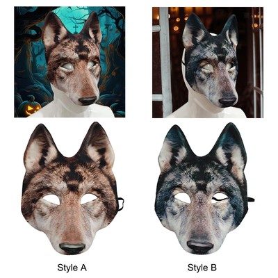 Wolfskopf Maske für Kostüm, Halloween Burlesque Shows