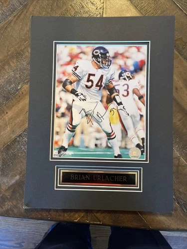 Brian Urlacher Signed 8x10 Photo Display Chicago Bears NFL Hologram COA Auto