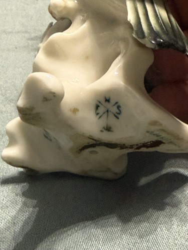 Antique Karl ENS Thuringia Bird Yellow Canary Porcelain Figurine 1920-30's Rare - Picture 9 of 13
