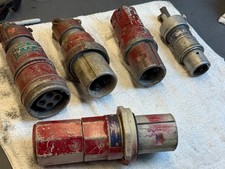 Lot of 5 Pin and sleeve plug connector Cooper Arktite Appleton Powertite