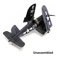 DIY 3D 1/33 US F4U-1A Pirate Ship-Borne Fighter Paper Military Model Unassembled