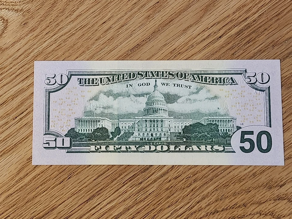 2017 A $50 "STAR NOTE" BOSTON DISTRICT PA00442423* RUN # 1 640K - Image 2 of 4