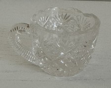 Antique Child's Tea Set Glass Cup- 1.25" high x 2" high