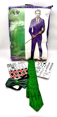 Spirit Halloween Joker Costume DC Comics Purple Green 2 Piece Mens Suit Size XL - Image 1 of 4