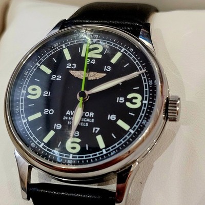 Raketa Watch Aviation Mechanical USSR Soviet Wrist Russian Rare Men's