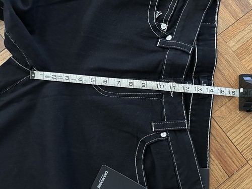 Jeans True Religion neri Becca Mid Rise bootcut denim taglia 36 nuovi $179 - Foto 15 di 19
