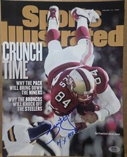 Brent Jones San Francisco 49ers Autographed Sports Illustrated 11x14 INSC PSA