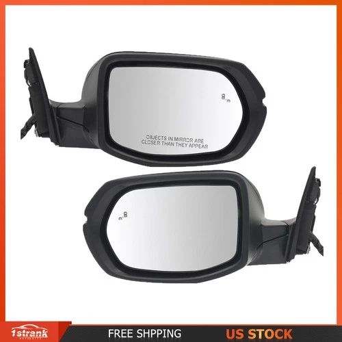 Power Mirrors For 17-22 Honda CR-V Pair Heated Signal Light Blind Spot Paintable