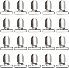 20-Piece Men's Suspender Clips Sheet Straps Holder Fasteners