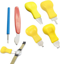Uhrengeh&auml;use&ouml;ffner Set f&uuml;r Batteriewechsel, 6 St&uuml;ck, Edelstahl, kompatibel