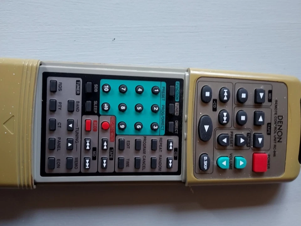 Original Denon RC-846 Remote Control For D-M10 M3 M5 UD-M3 Mini System / Tested - Image 4 of 4