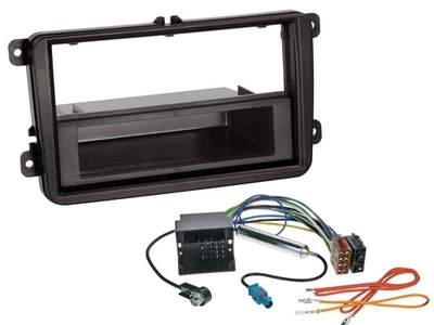 Einbauset DIN Autoradio für VW Transporter T5 T6 Caravelle Multivan ab 09 - Bild 1 von 3