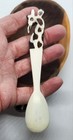 Kenyan hand-carved 4.25x3 Inches Rustic Giraffe Wood Bowl & Bone Spoon   — photo 7