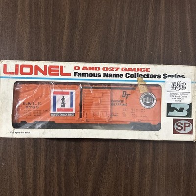LIONEL-O Gauge-Train Box Car-6-9769 B&L.E. Bessemer & Lake Erie -US Saving Bonds