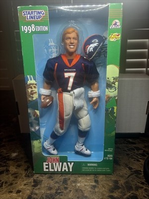 John Elway NFL Starting Lineup 12 Inch Action Figure 1998 Denver Broncos NEW