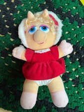 Vintage 1987 Henson Assosciates Baby Miss Piggy Plush 11 inches Miss Piggy