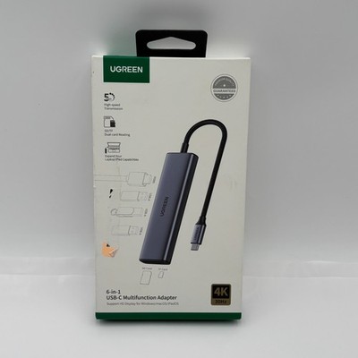 UGREEN 6-in-1 USB-C to HDMI +USB 3.0 x 3 + SD/TF 4K 30Hz Multifunction Adapter