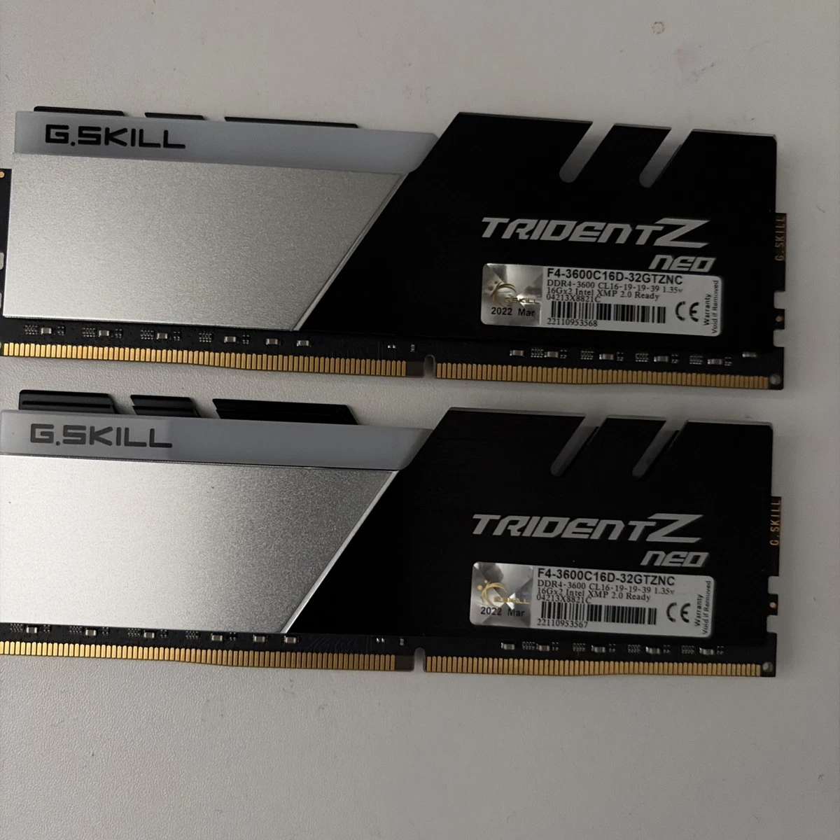 G. SKILL DDR4 SDRAM 16 GB Capacity per Module Memory (RAM) for