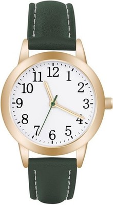 Damenuhr, Damen Analog Quarz Uhr Mit Leder Armband, Uhren Damen Einfache