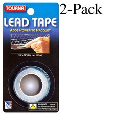 Tourna Racquet Lead Tape inch x 72 Inches 2-Pack