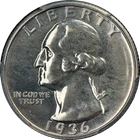1936 Washington Quarter CAC Sticker PCGS PR65 Superb Eye Appeal