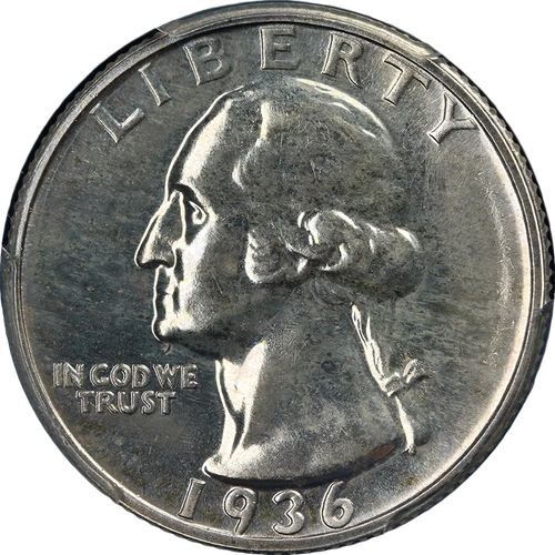 1936 Washington Quarter CAC Sticker PCGS PR65 Superb Eye Appeal
