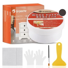 Wood Filler Putty, Gray Wood Putty Filler Paintable, Stainable, Sandable, 7 O...