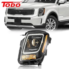Fits 2020 2021 2022 Kia Telluride Halogen Headlight Driver Side W/LED DRL