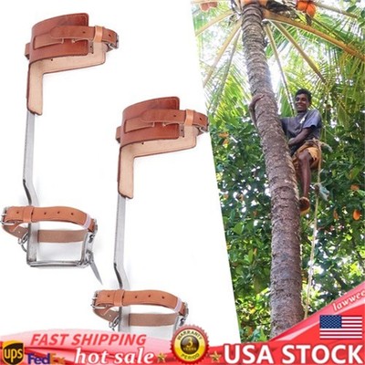 Pair 2x Stainless Steel Tree Climbing Spike/ Spur Pair Safety Climbing Tools