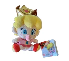 Super Mario Bros Baby Princess Peach Plush Stuffed Little Buddy Sanei Nintendo