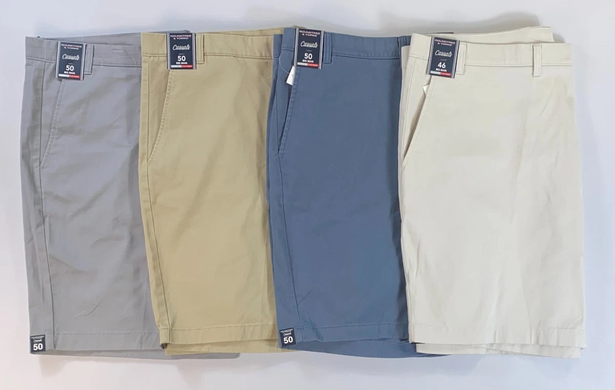 SHORT HOMME ROUNDTREE & Yorke performance coupe classique grand beige 44 haut EUR 22,63 - FR