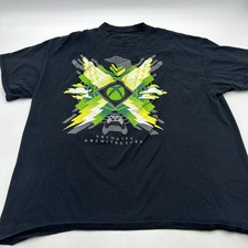 Xbox T-Shirt Men X-Large Graphic Print Logo Black .. 32263