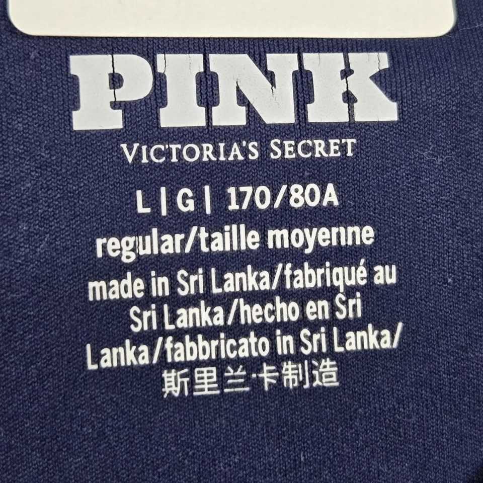 ROSA Victoria's Secret Mujer Ropa Activa Pantalones L Azul Yoga Legging Acampanado Foto 3 de 4