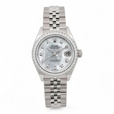 Rolex Datejust 28mm Steel MOP Diamond Dial Ladies Watch 279384RBR