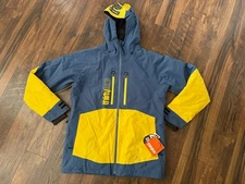 NEW Thirtytwo Lashed Insulated Snowboard Jacket Blue/Yellow Men's Large