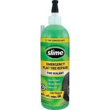 Slime 10011 Flat Tire Puncture Repair Sealant Emergency 16oz Green Slime 10011 Flat Tire Puncture Repair Sealant Emergency 16oz Green