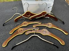   9 Vintage Hollywood Regency / 6 MCM Wooden  3 Metal Clothes Hangers