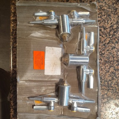 Lot Of 3 - Water Saver F.Co. L4200-132SWSA Faucet DK MT TUR w/2B VLVS & SHNK GAS
