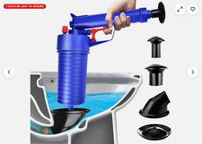 Toilet Plunger Drain Clog Remover Tools High Pressure Air Drain Blaster Kit