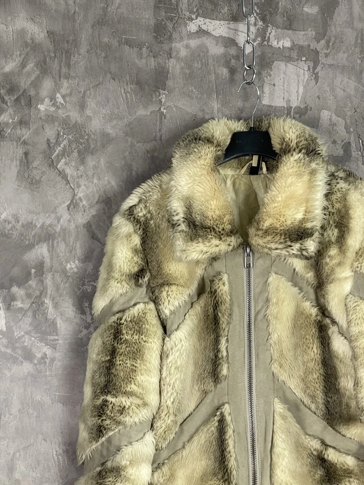 Chaqueta Abrigo Y2K Glamour Imitación Piel Vintage Avant Garde Sin Marca Años 90 Talla M Mujer Foto 3 de 4