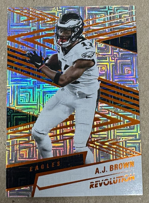 Panini 2025 Revolution A.J. Brown Eagles Orange Levels #181 /299 NFL